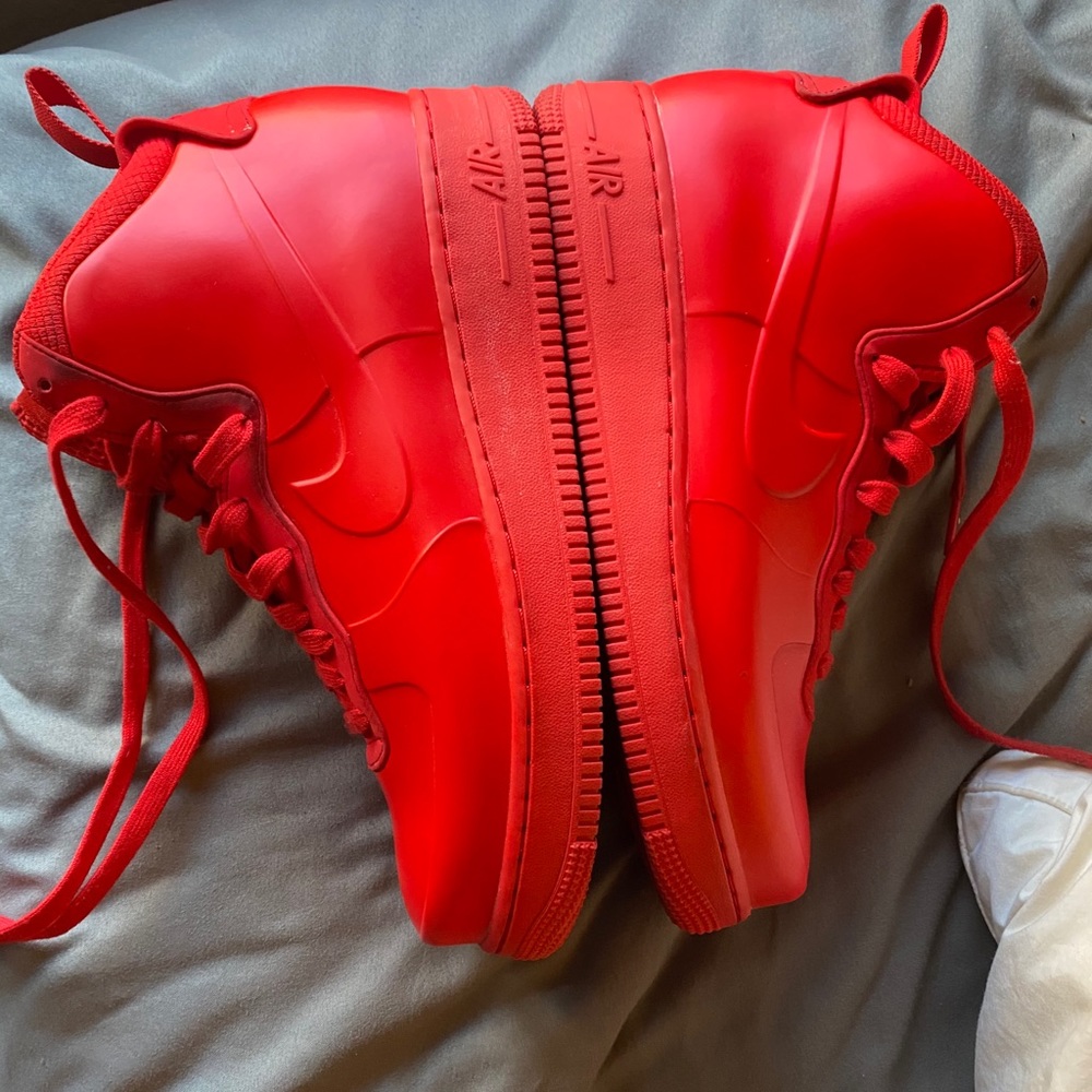 Red Air Force 1 high top